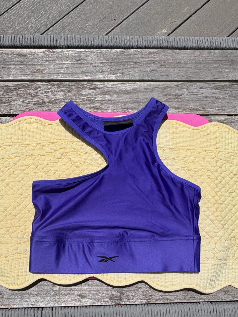 Cardi-B By Reebok Purple Racerback Sports Bra